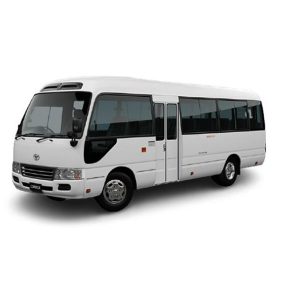 Toyota Coaster Bus for rent in Dubai Abu Dhabi Sharjah UAE