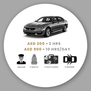BMW for Rent with Driver in Dubai Abu Dhabi UAE