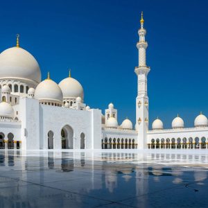 Book Car Bus Van SUV for Trip to White Khalifa Mosque Abu Dhabi UAE
