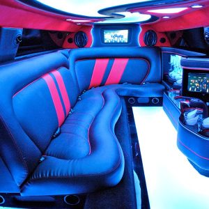 Rent Dodge SRT Challenger Limousine in Dubai Abu Dhabi UAE