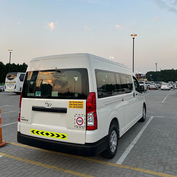 Toyota Hiace for Rent with Driver in Dubai Abu Dhabi UAE