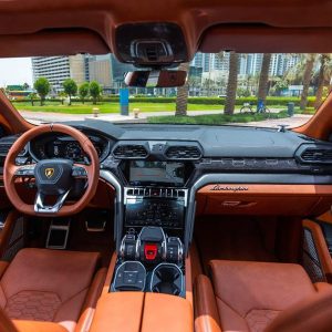 Lamborghini URUS Rent in Dubai Sharjah Abu Dhabi UAE for Hour Daily Price Charges
