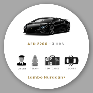 Rent Lamborghini Huracan Sports Car with Driver in Dubai Abu Dhabi Sharjah UAE at Best Price Charges Rate