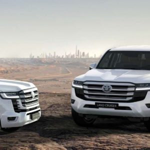 Rent Toyota Land Cruiser LC 300 with Driver in Dubai Abu Dhabi Sharjah UAE Best Rate Price