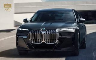 Rent BMW 7 Series 740i 2023 with Driver in Dubai Abu Dhabi Sharjah UAE Best Rate Charges