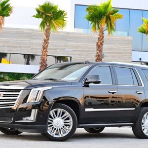 Rent Cadillac Escalade with Driver in Dubai Abu Dhabi Sharjah UAE Best Rate Price