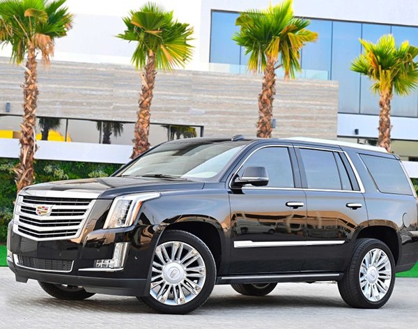 Rent Cadillac Escalade with Driver in Dubai Abu Dhabi Sharjah UAE Best Rate Price