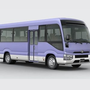 Rent Hire Toyota Coaster Bus in Dubai Abu Dhabi Sharjah UAE